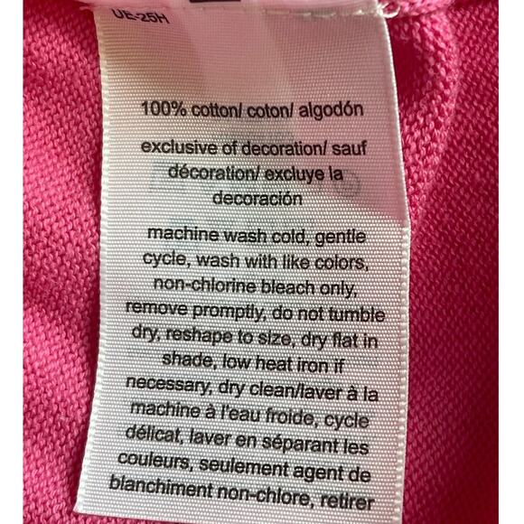 Tommy Hilfiger Sweater Pink Long Sleeves V Neck Sz S Gently Used - Picture 7 of 7